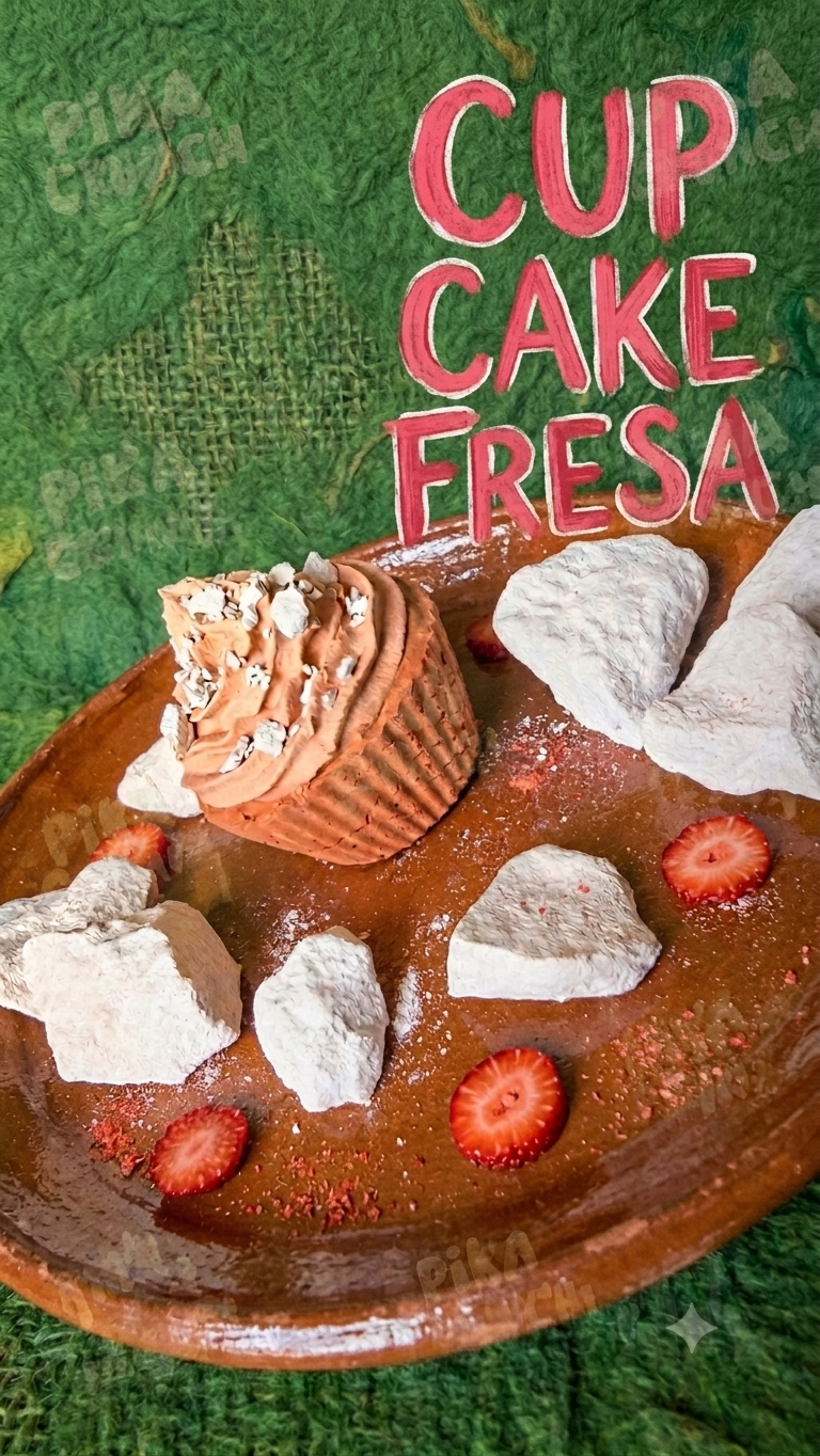 Cup cake fresa